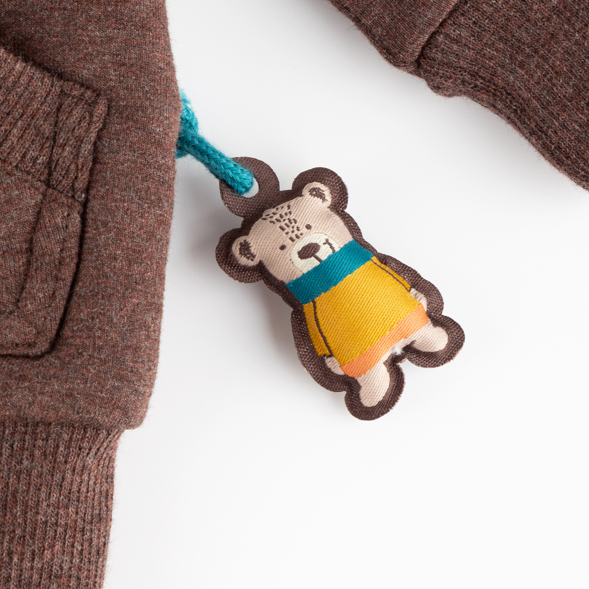 Baby Sweatjacke, dunkelbraun