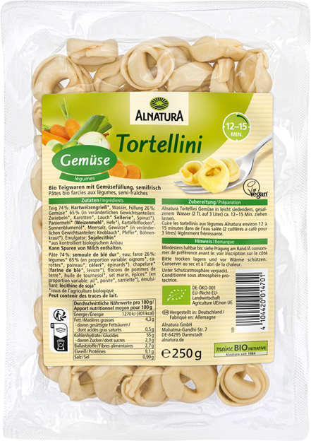 Alnatura Bio Tortellini Gemüse