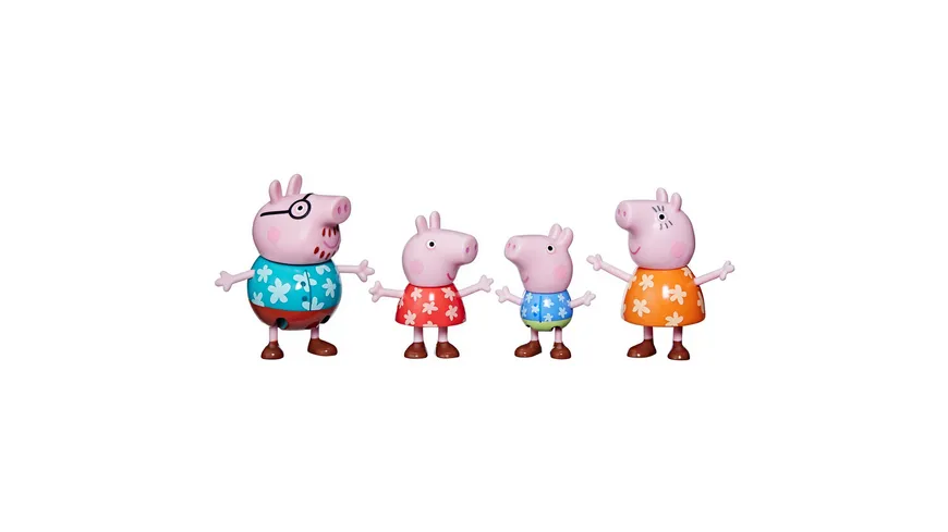 Hasbro - Peppa Pig Peppa’s Adventures Familienfiguren 4er-Pack, sortiert, 1 Stück
