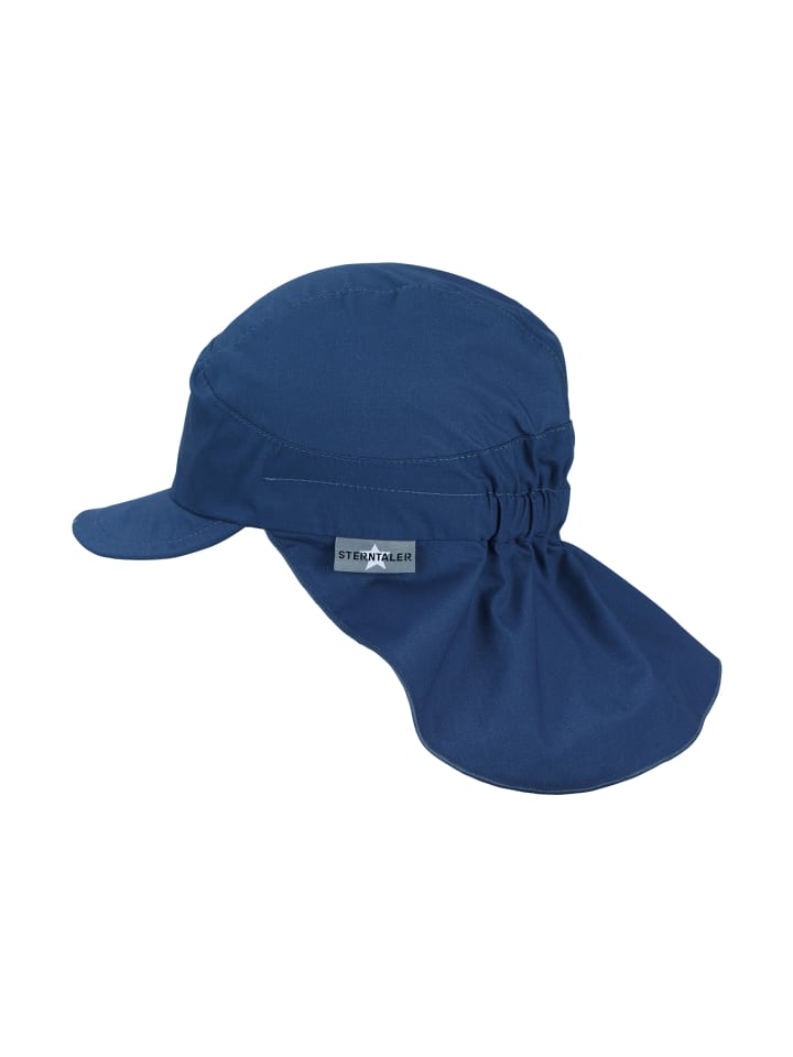 Sterntaler Schirmmütze mit Nackenschutz Basic in helles blau günstig kaufen