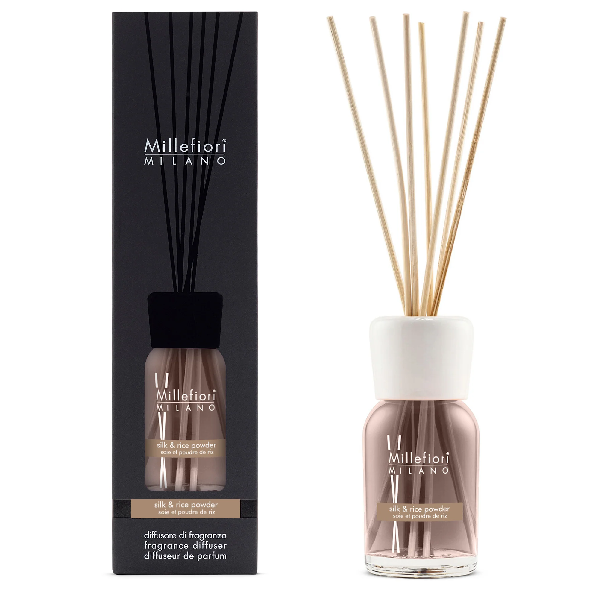 Millefiori Milano Silk & Rice Powder - Difusor de fragancias