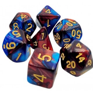 Würfelset Racing: Red/Blue (7)