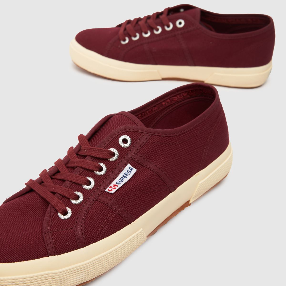 Superga 2750 Cotu klassiska sneakers i vinröda