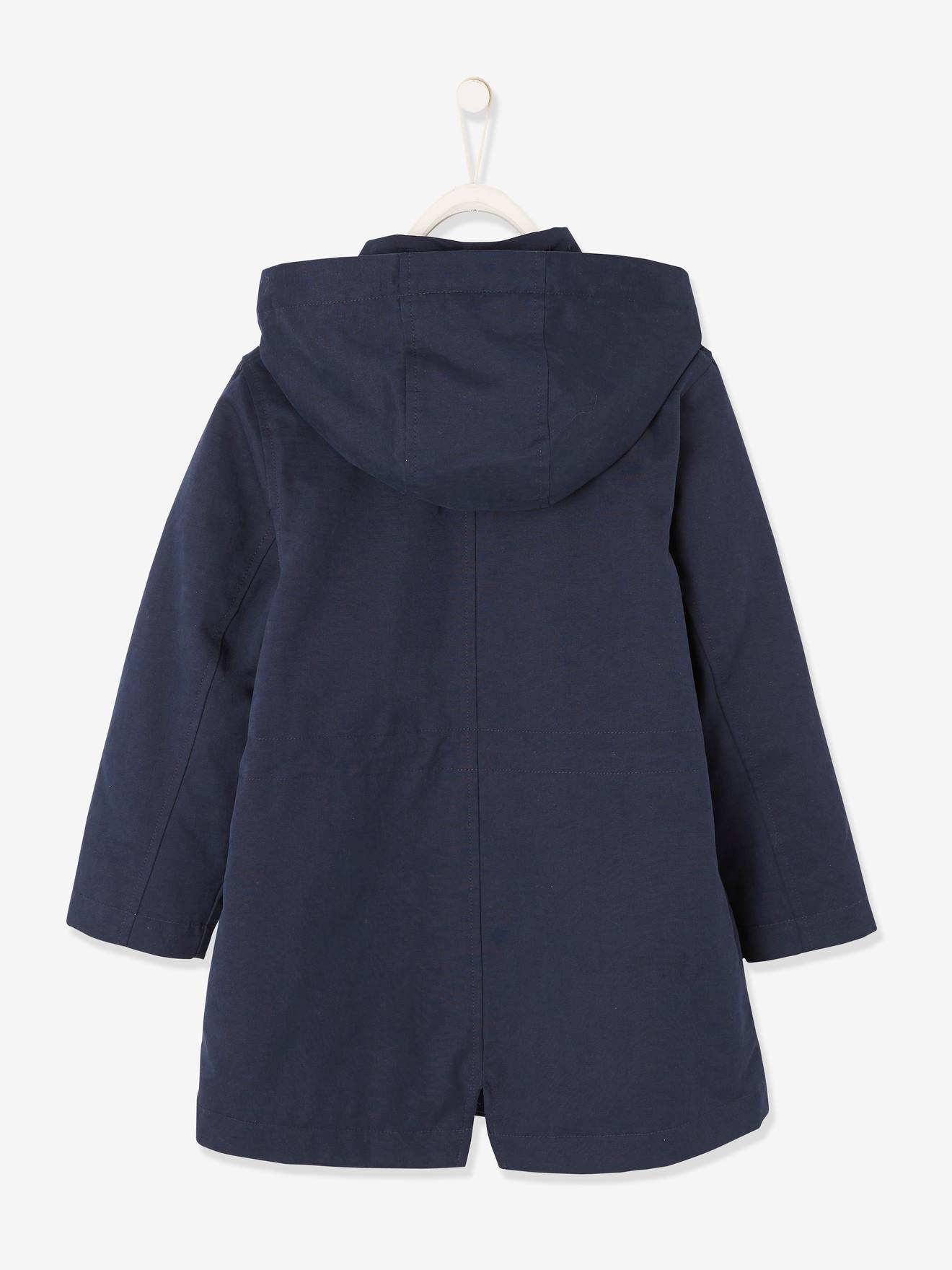 Parka à capuche 3 en 1 fille encre