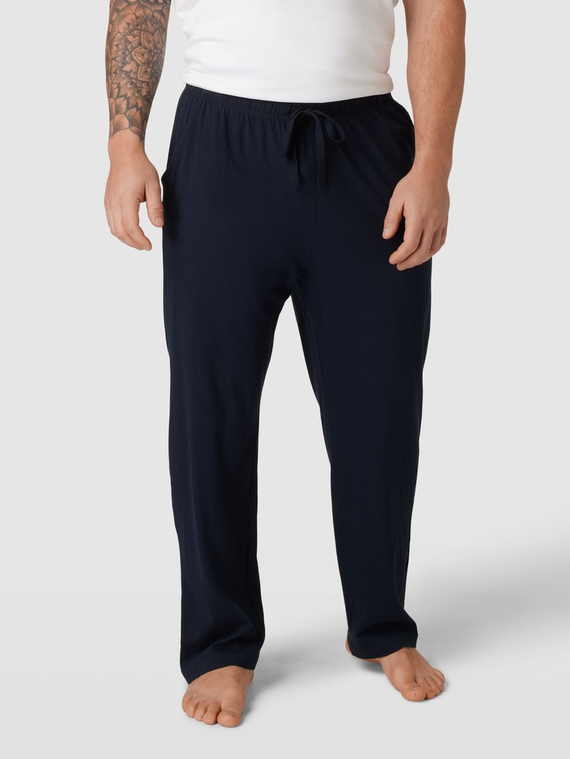 PLUS SIZE Sweatpants mit Eingrifftaschen Modell 'SAPPORO' in dunkelblau