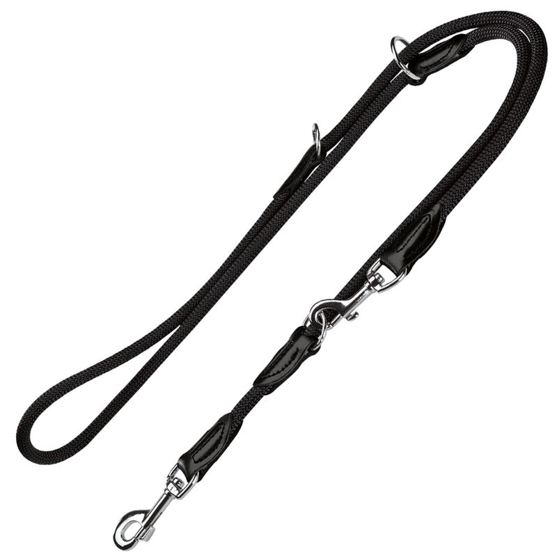 Sparset HUNTER Hundeleine + Halsband Freestyle, schwarz | bitiba