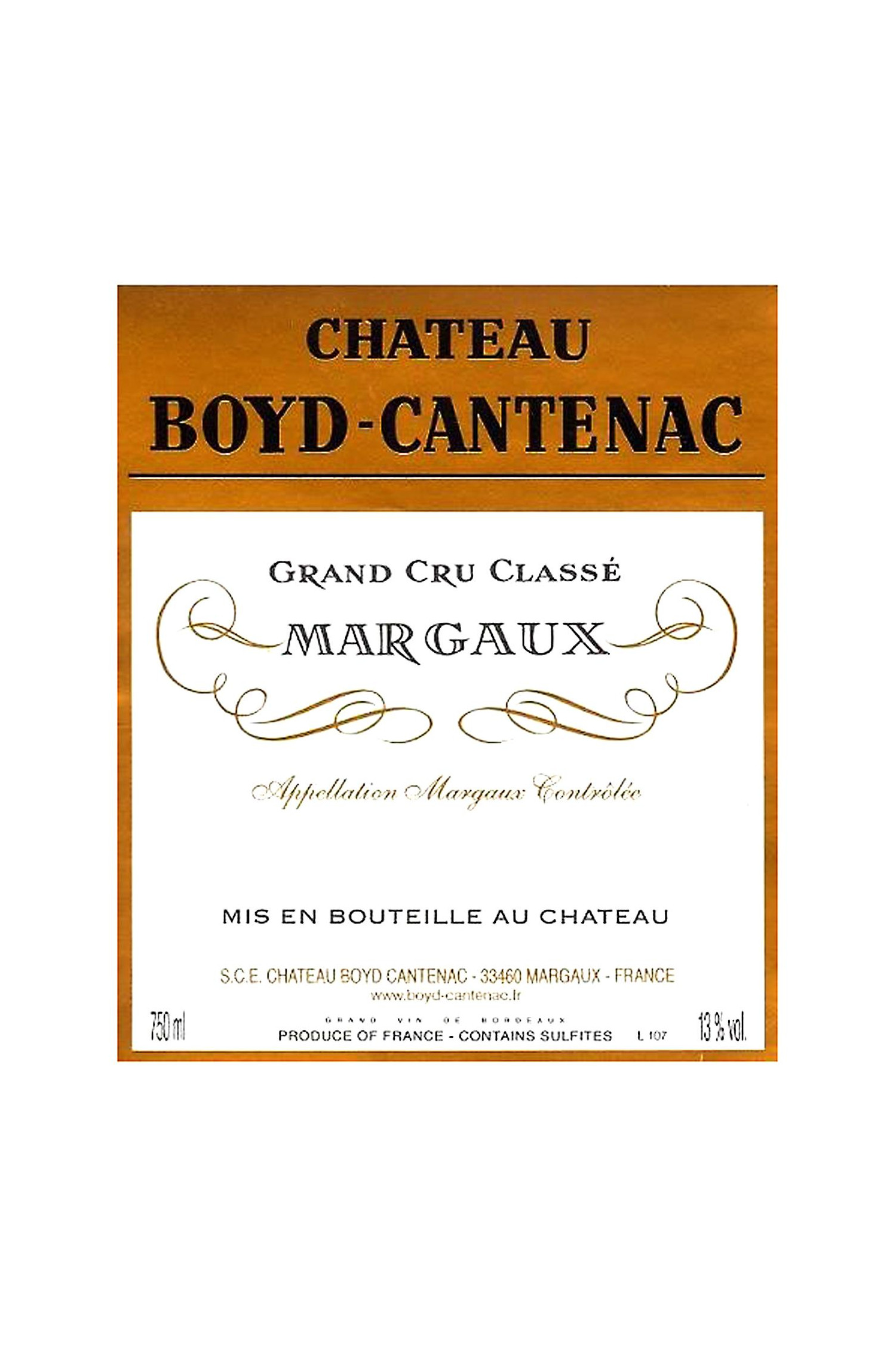 Château Boyd Cantenac 1996, Margaux