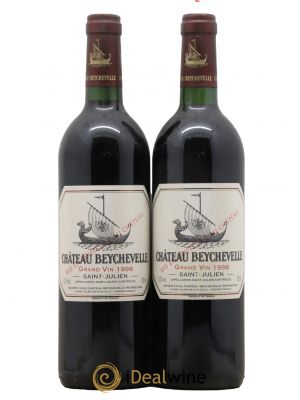 Château Beychevelle 4ème Grand Cru Classé  1998 - Lot de 2 Bouteilles