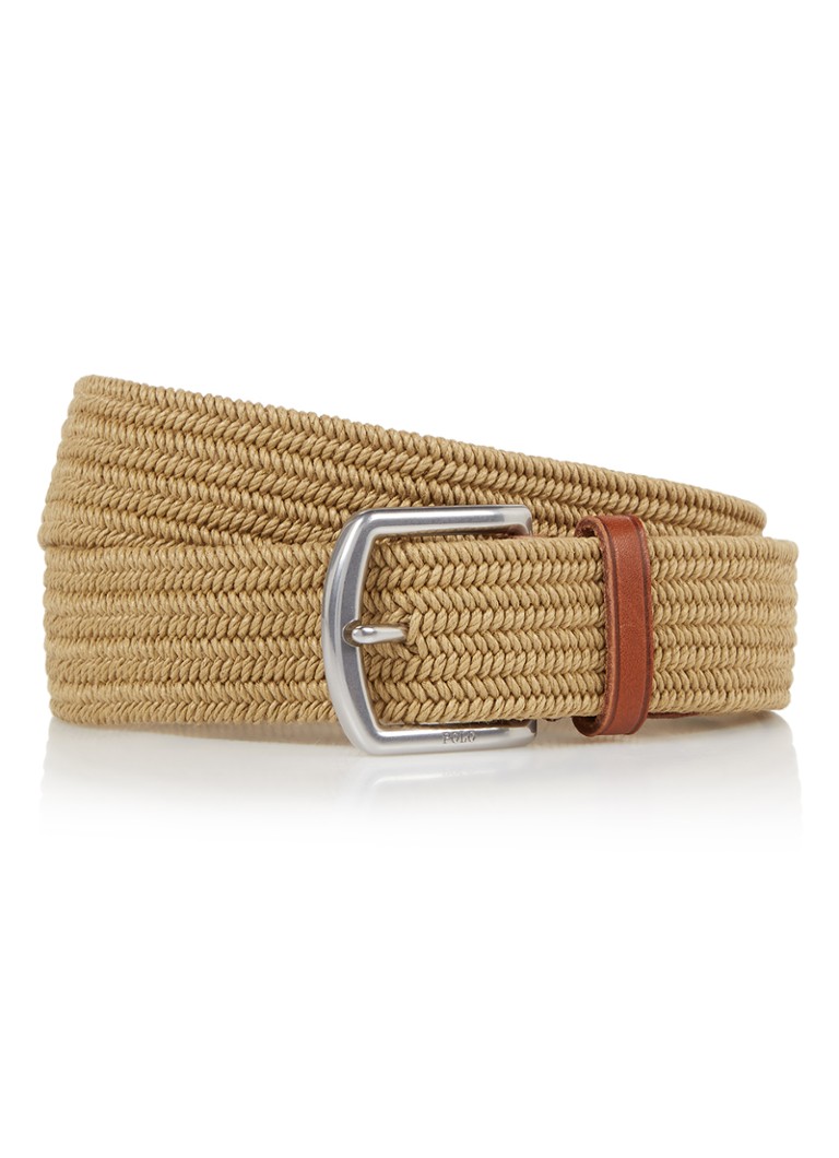 Ceinture tressée Ralph Lauren avec détails en cuir
