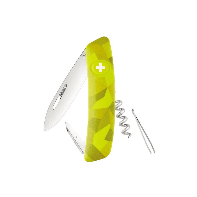 Coltellino multiuso Swiza C01 Camouflage moss urban, Coltellino svizzero