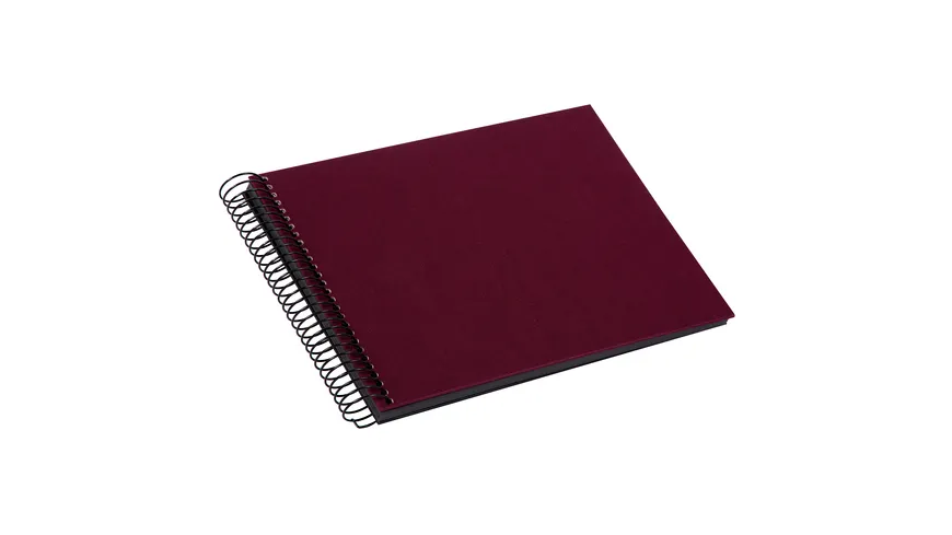 goldbuch Spiralalbum Bella Vista bordeaux mit schwarzen Seiten 17x23 cm