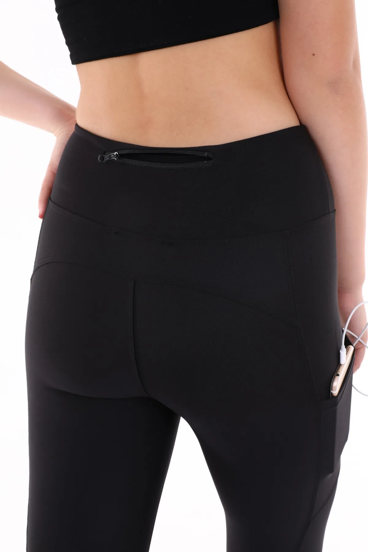 Alışveriş Sokağı  Sport-Leggings - Schwarz - Mittlerer Bund