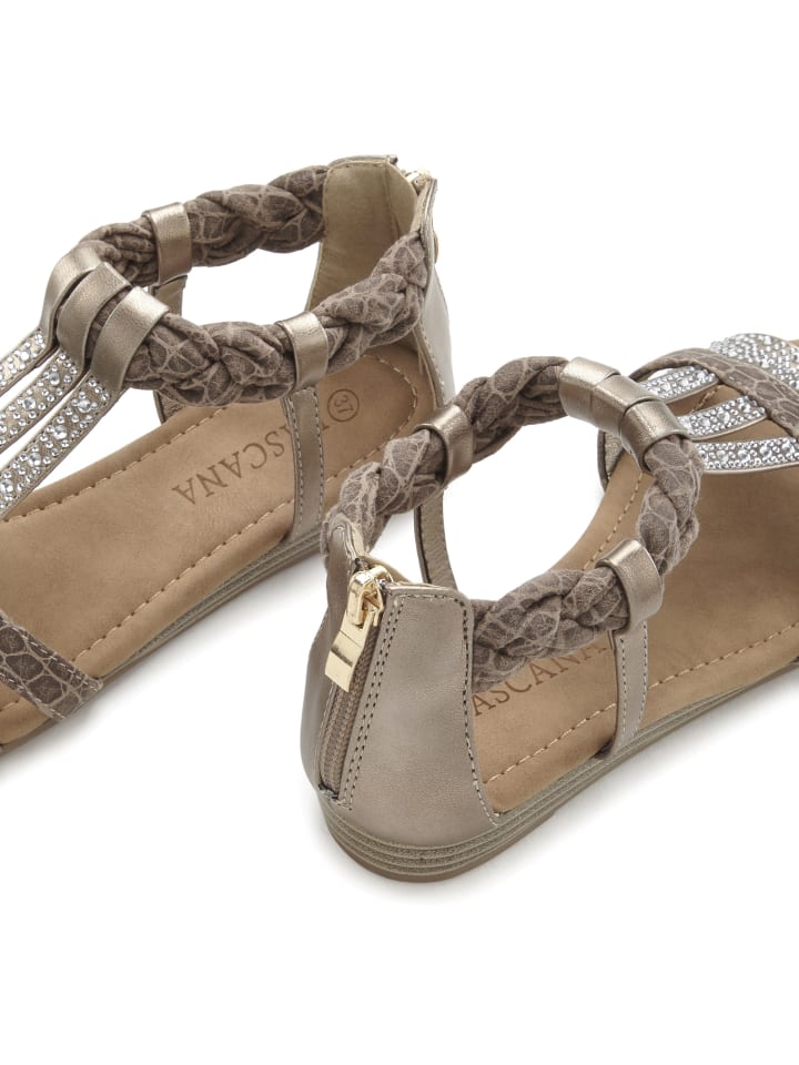 LASCANA Sandale in taupe günstig kaufen