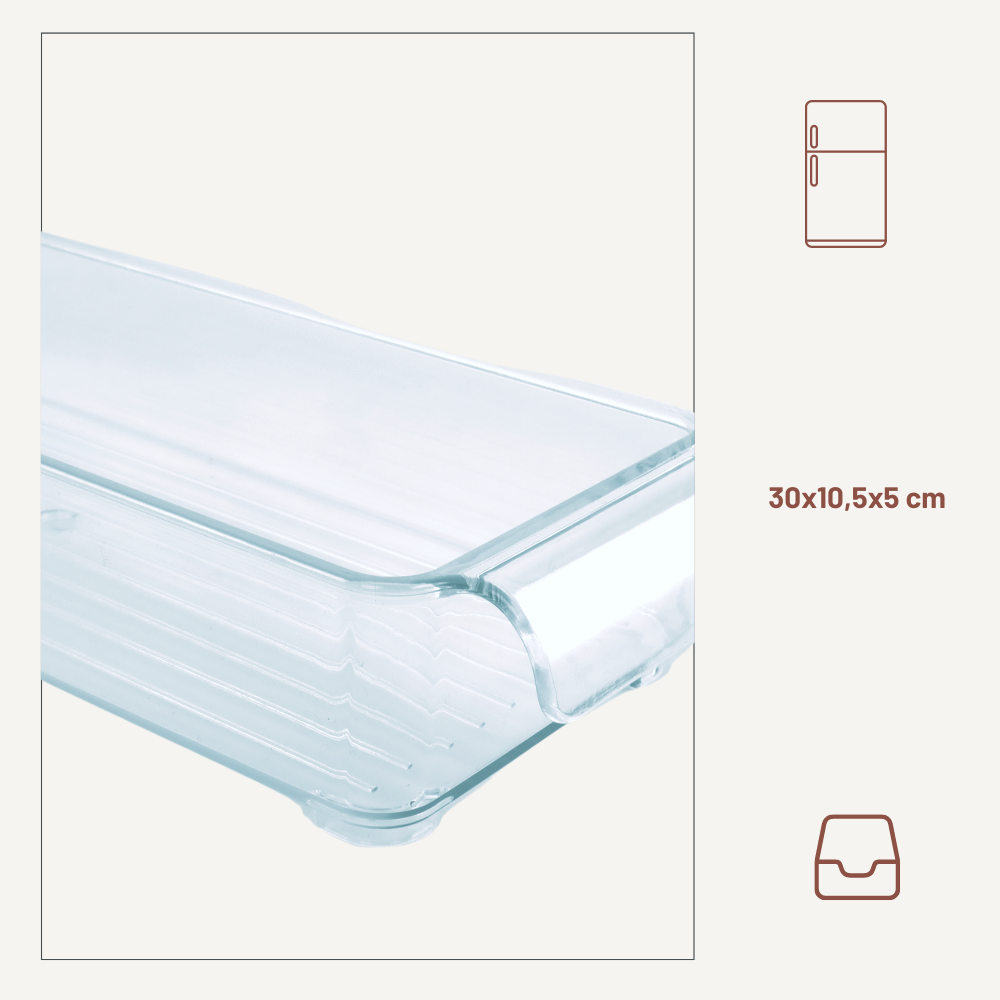 Orange85 30 x 10,5 x 5 cm Kühlschrank Organizer