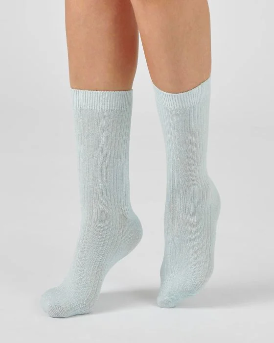 Lot de 2 paires de chaussettes maille côtelée fantaisie