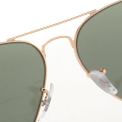 Ray Ban, Sonnenbrille, Aviator, Metall, gold