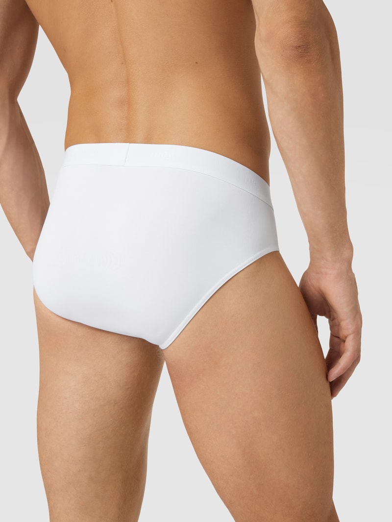 Slip mit Logo-Bund in weiß