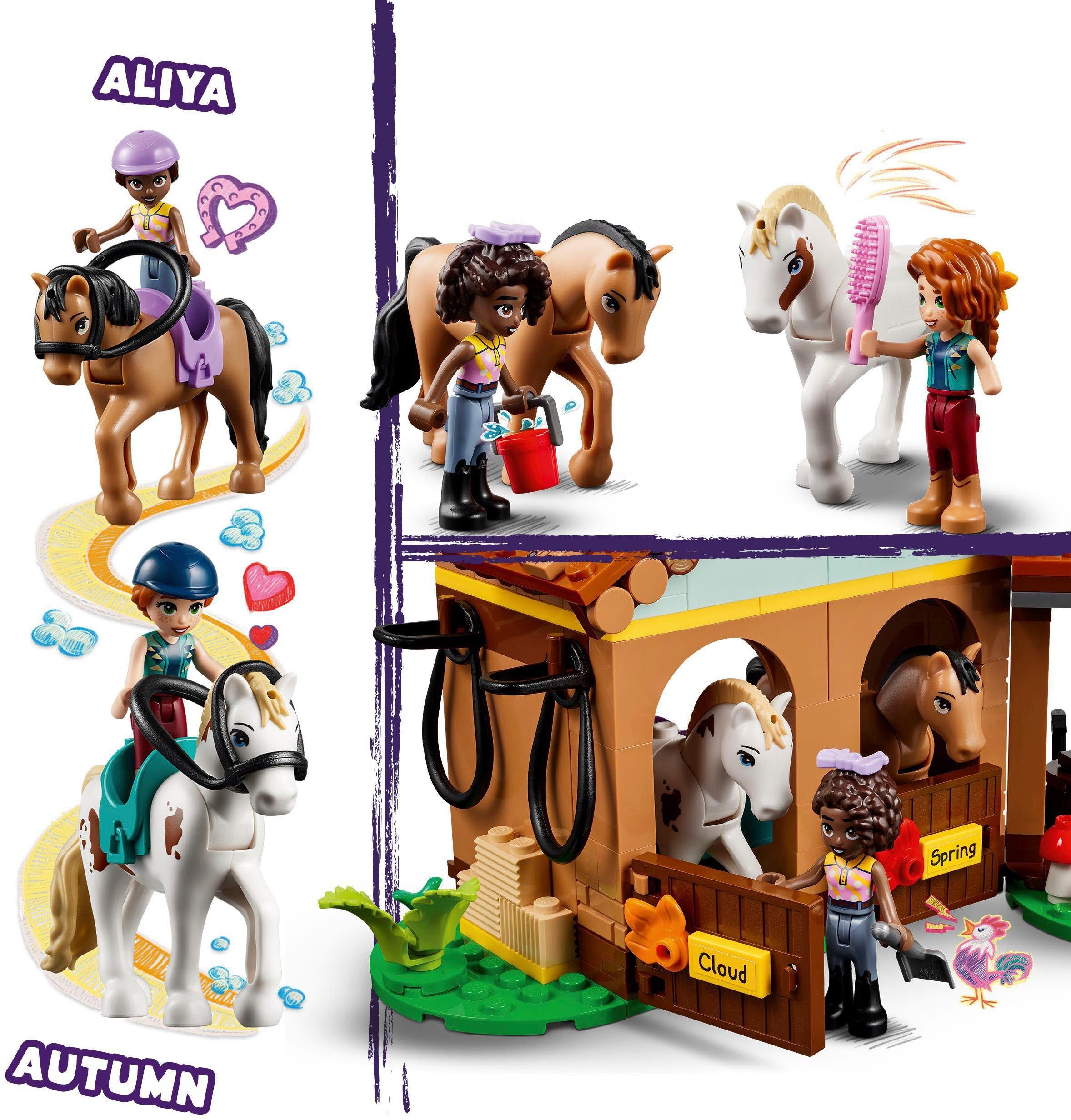 LEGO® Konstruktionsspielsteine Autumns Reitstall (41745), LEGO® Friends, (545 St), Made in Europe