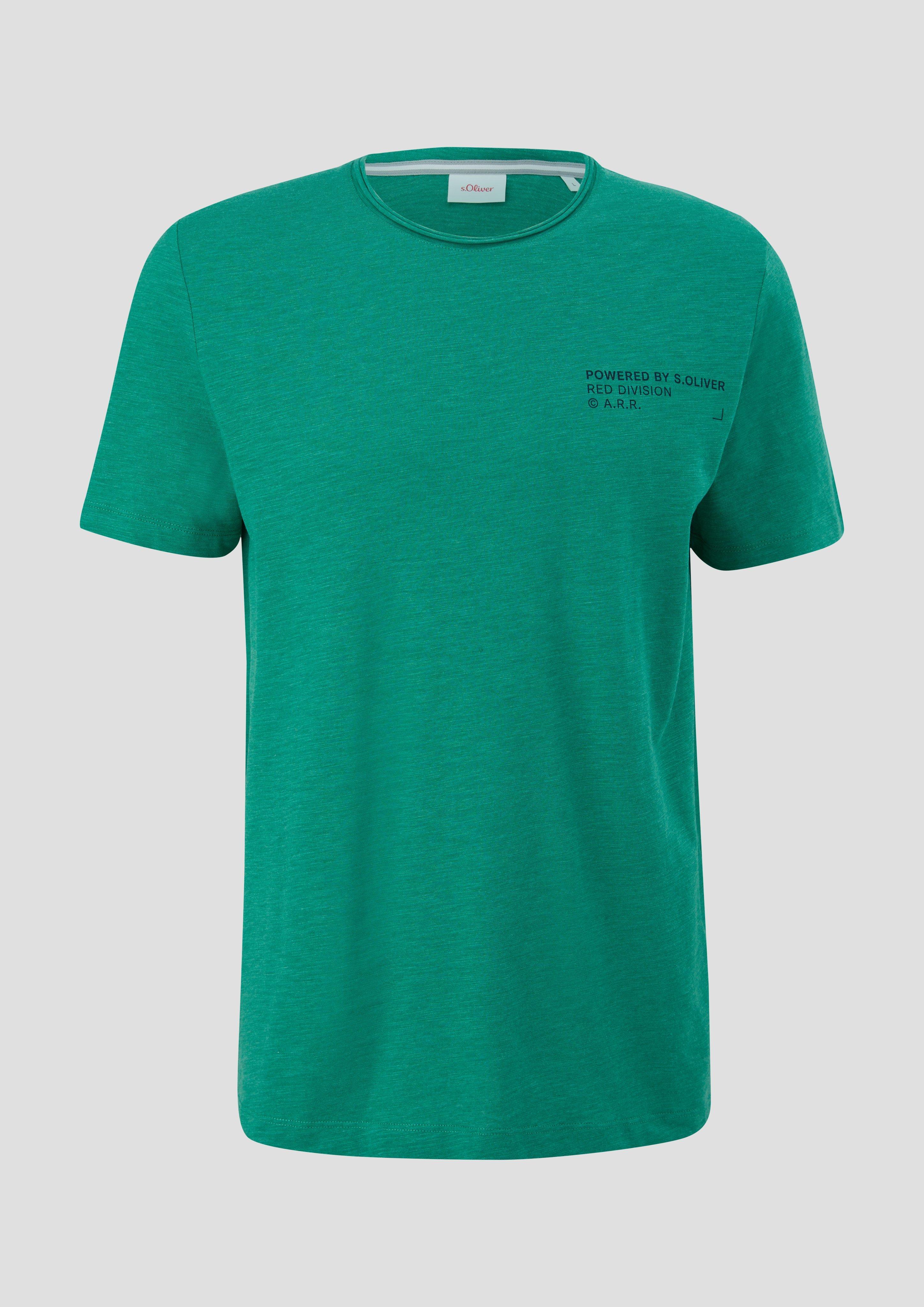 T-Shirt mit Flammgarnstruktur  2141468-76W1