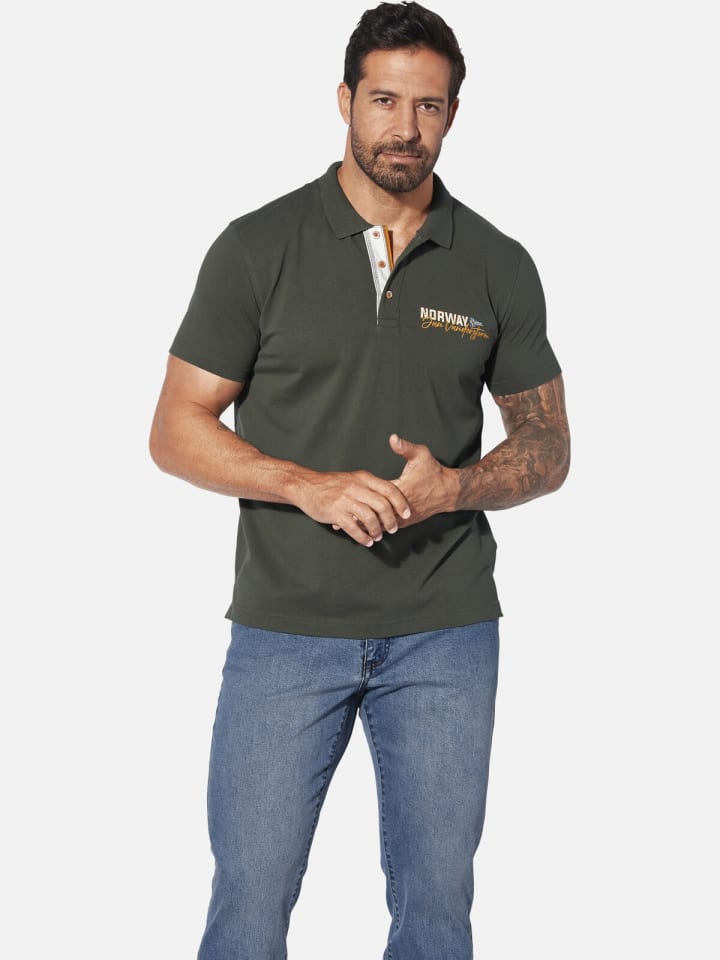 Jan Vanderstorm Poloshirt JAKOV in oliv günstig kaufen