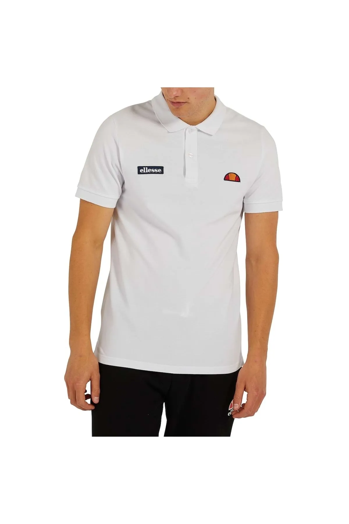Ellesse  Herren Polo-Shirt MONTURA - Pique, Kurzarm, Flachstrick-Kragen, Logo