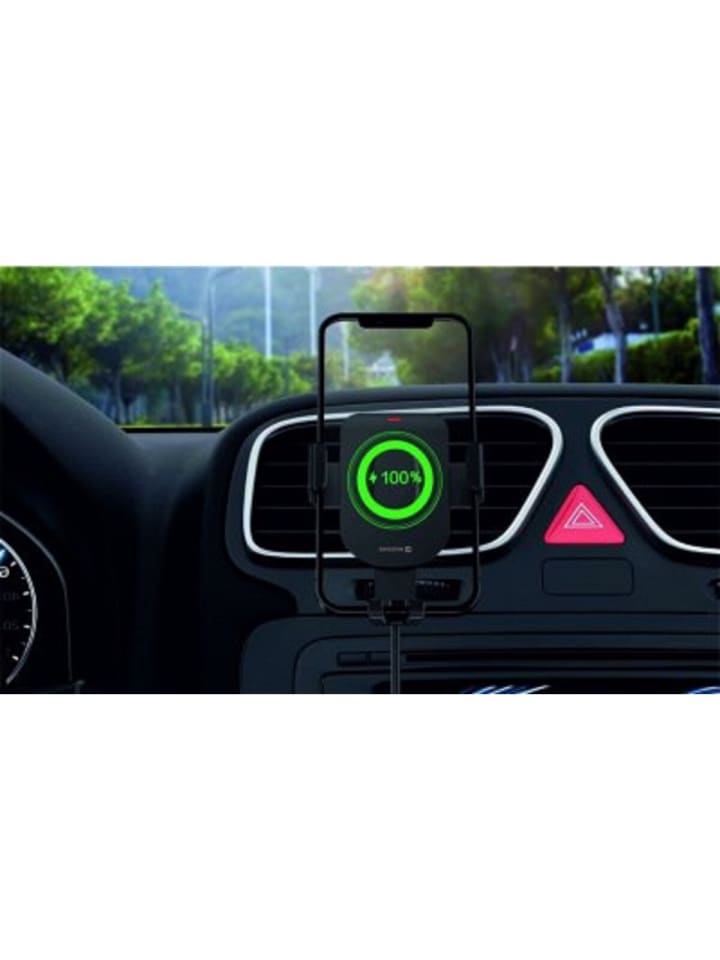 Swissten Auto-Halter mit 15W Wireless Charging und 1m Micro-USB Kabel in schwarz günstig kaufen 20 cm
