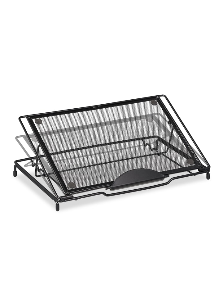 relaxdays Laptopständer in Schwarz - (B)37 x (H)14,5 x (T)25 cm günstig kaufen onesize