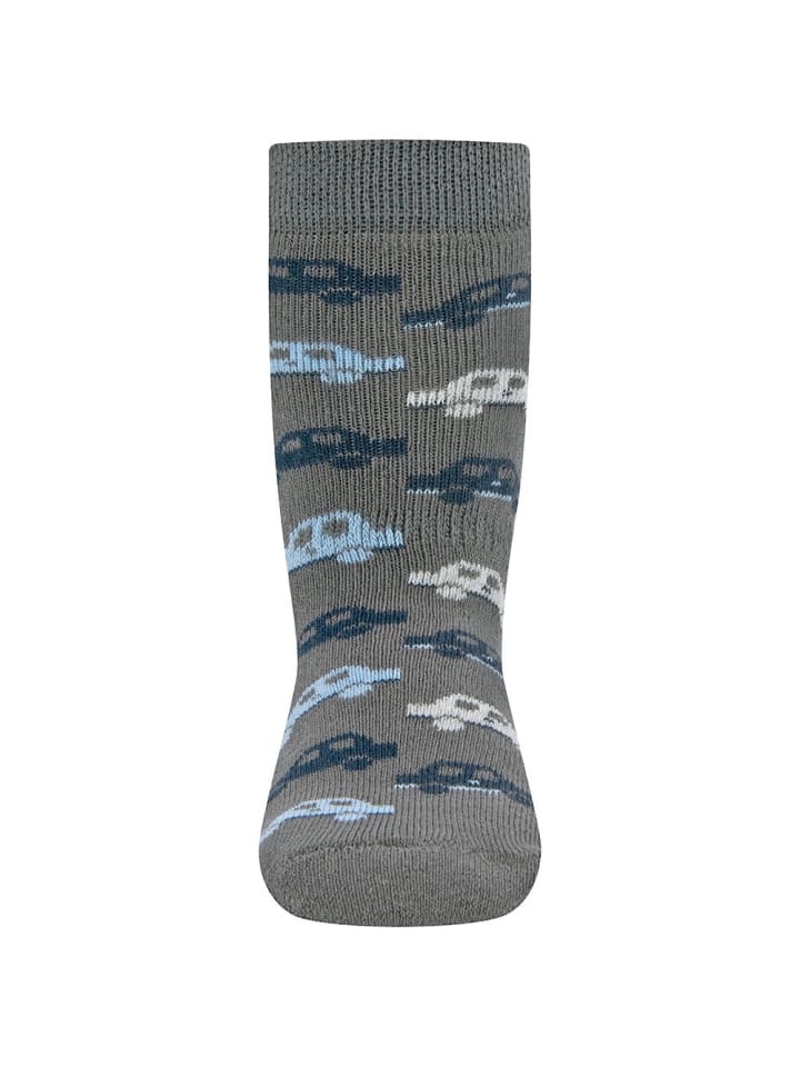 ewers 2er-Set Stoppersocken ABS 2er Pack Autos/Ringel in tinte-steingrau günstig kaufen
