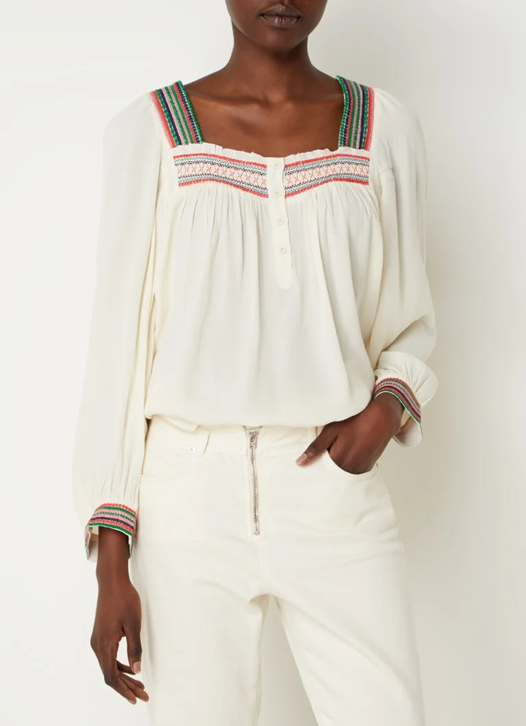ba&sh Tomer tunic with embroidery