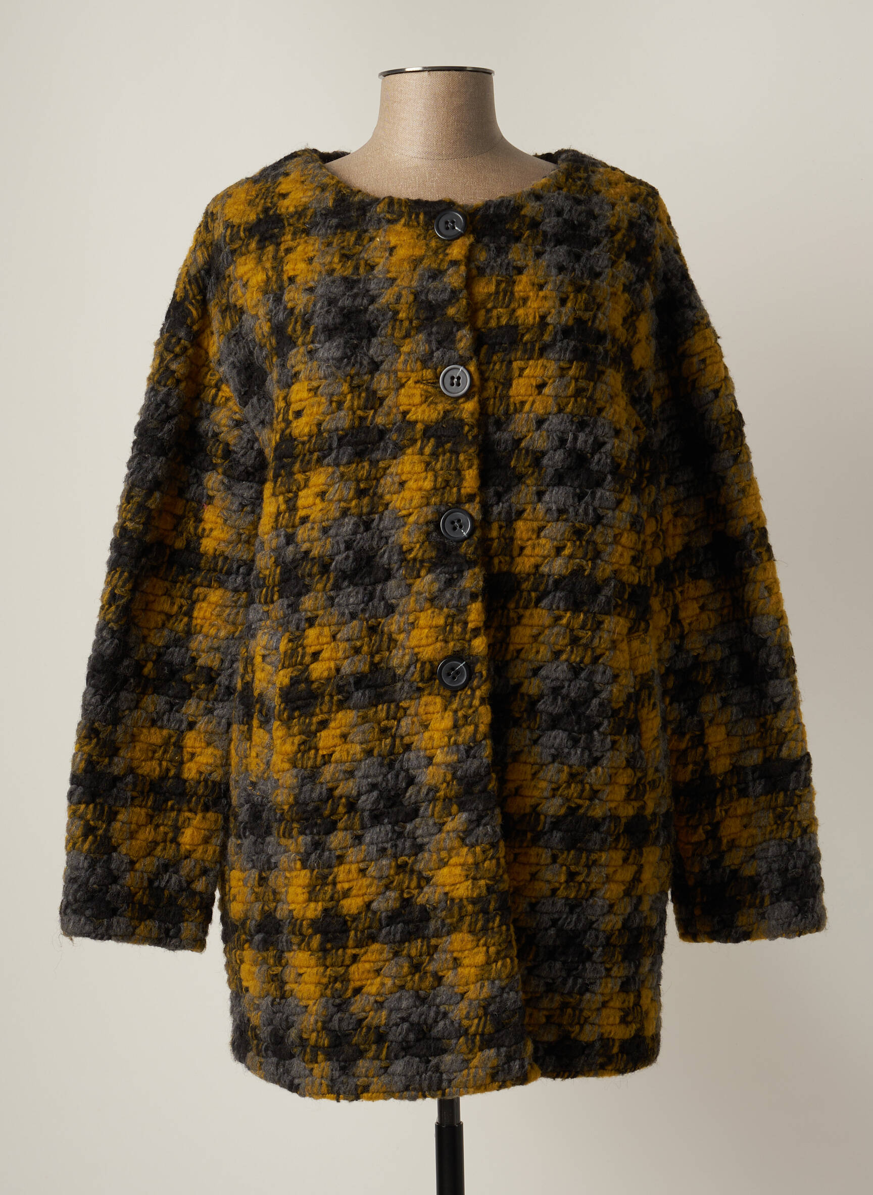 Poussiere D Etoile Manteaux Courts Femme couleur jaune