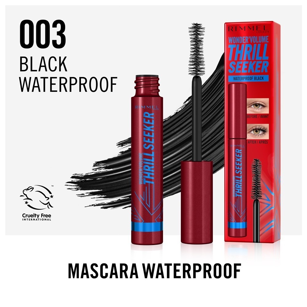 Rimmel London Wonder Volume Thrill Seeker 001 Fekete Vízálló