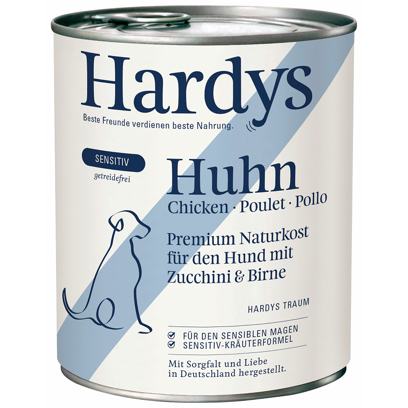 HARDYS Hundenassfutter HARDYS Sensitiv 6x800g No. 2 Huhn
