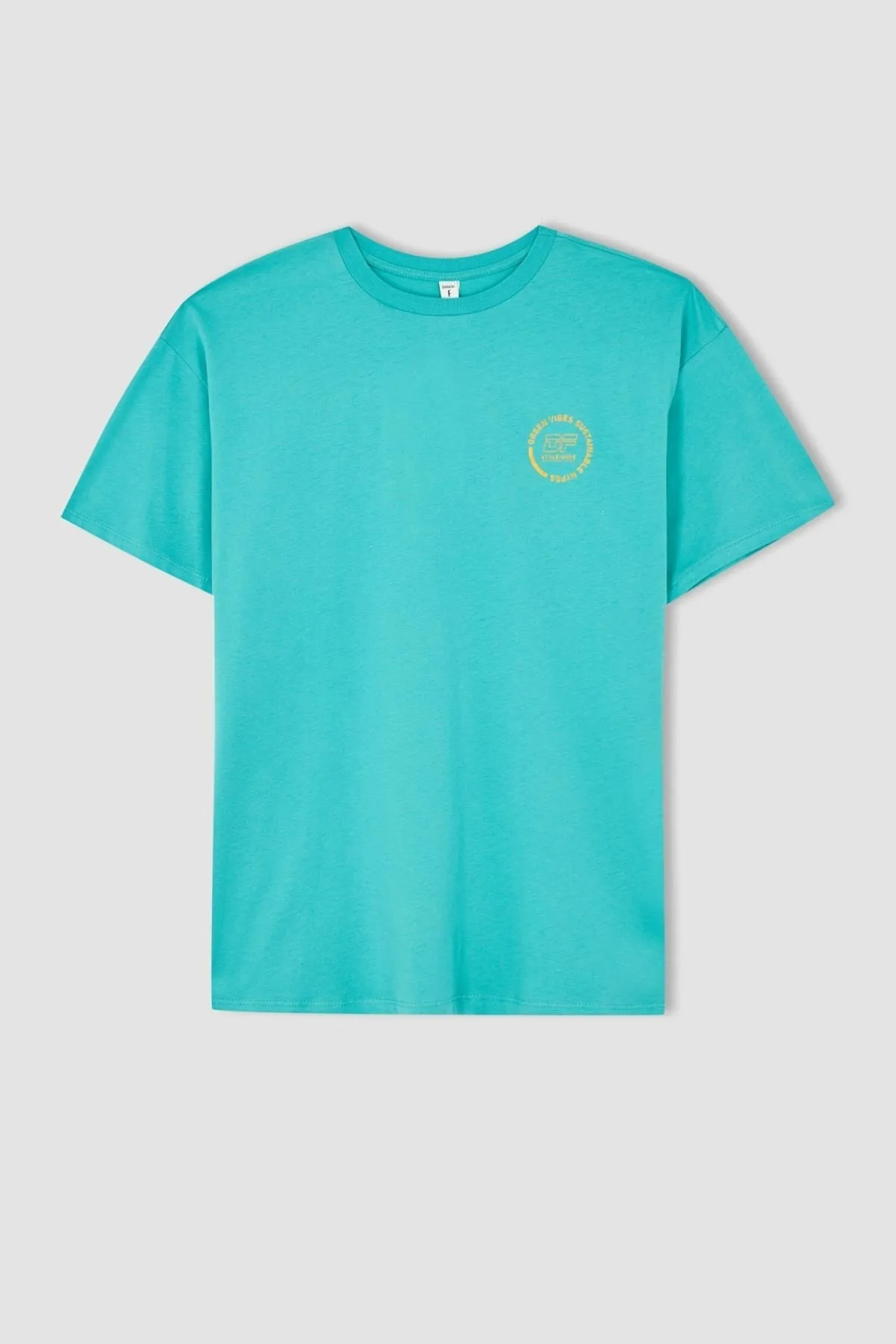 DeFacto  Passform: Oversize-Fit-T-Shirt mit Rundhalsausschnitt und kurzen Ärmeln aus 100 % Baumwolle