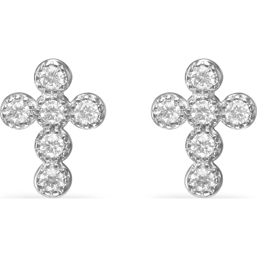 FAVS Boucles d'oreilles à fermoir à poussette 925 Argent Boucles d'oreilles