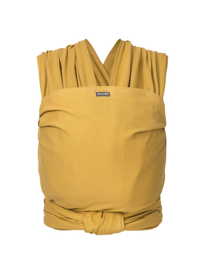 Hoppediz Babytragetuch Elastisches Tragetuch in curry günstig kaufen 5,40 x 0,50 m