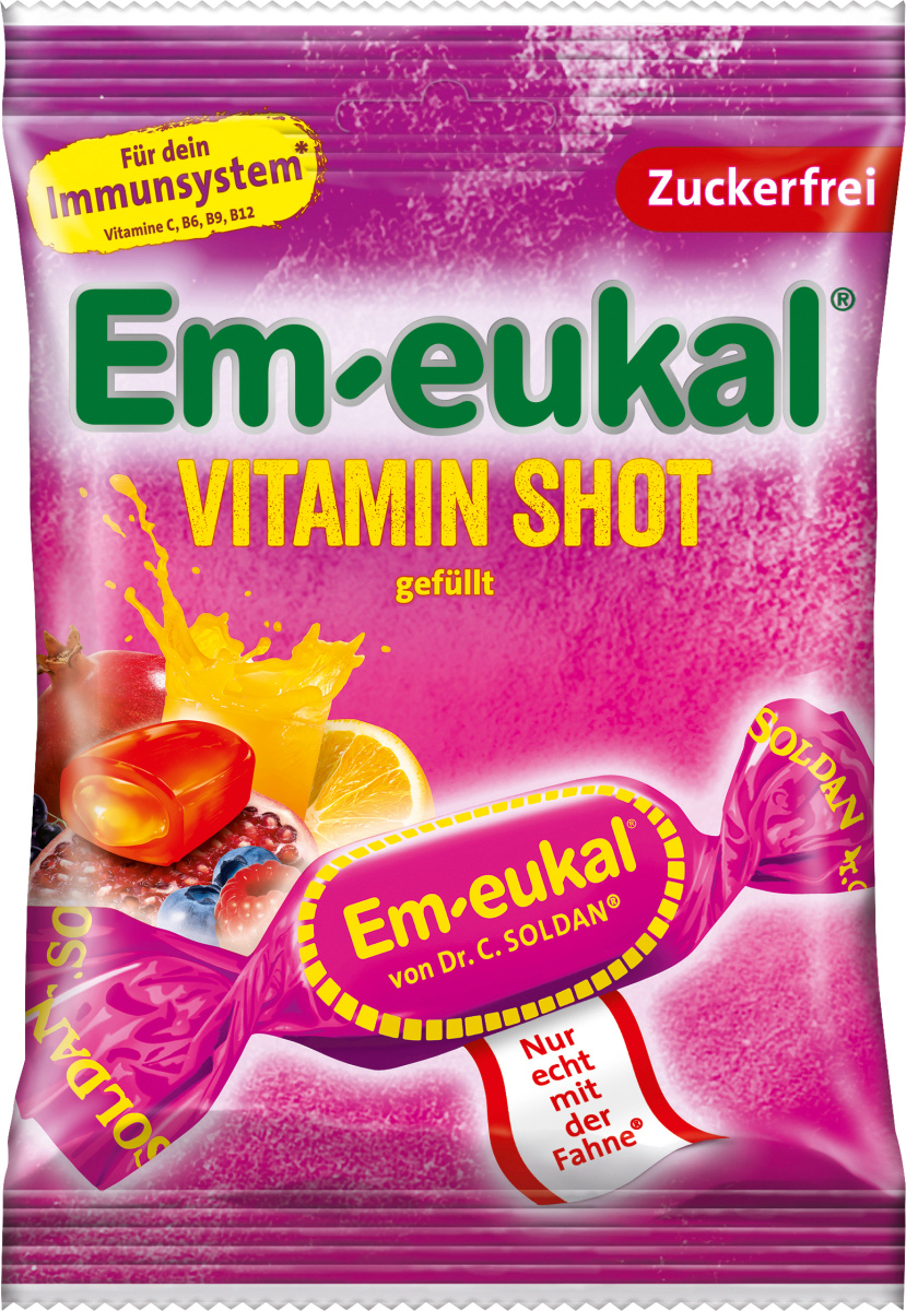 Bonbon Vitamin Shot, zuckerfrei, 75 g