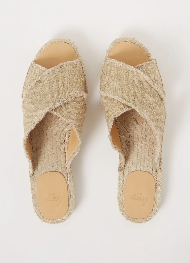 Castan Babouche Palmier de in cu lurex