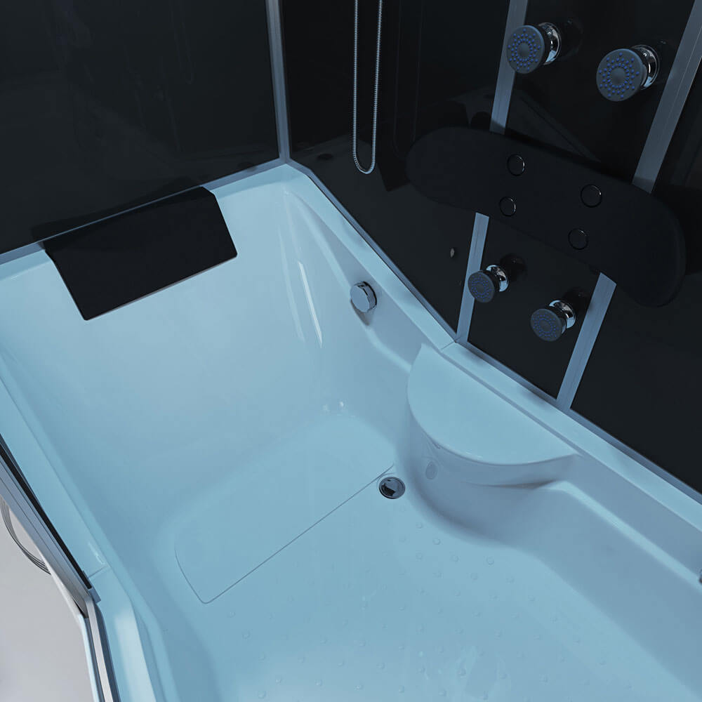 Home Deluxe ALLIN 2in1 schwarz 170x90cm - rechts