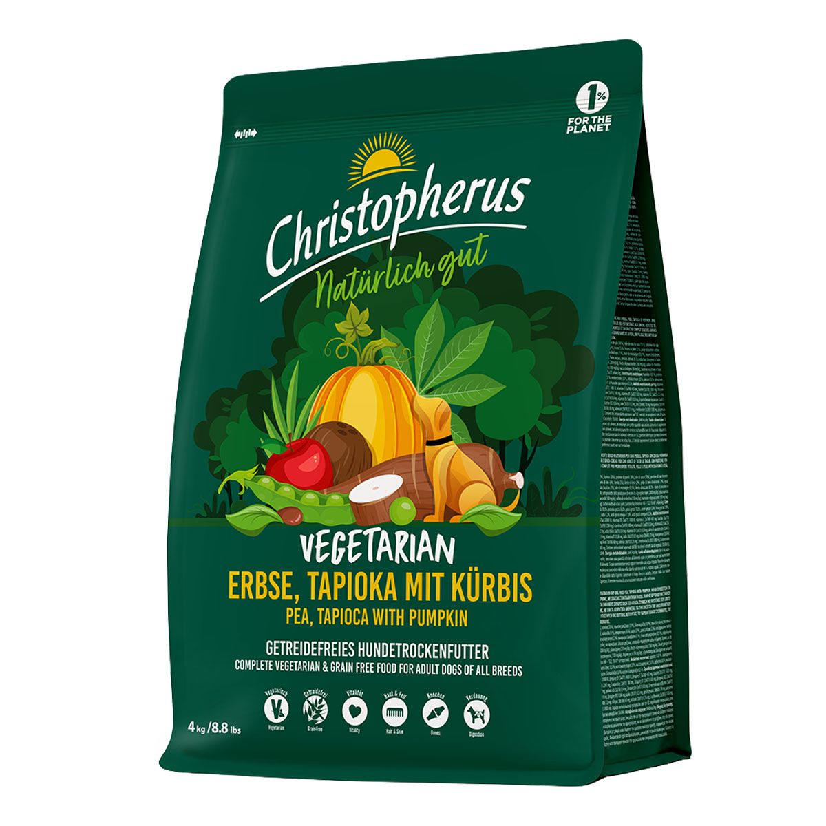 Christopherus Vegetarian - Erbse, Tapioka mit Kürbis bei ZooRoyal