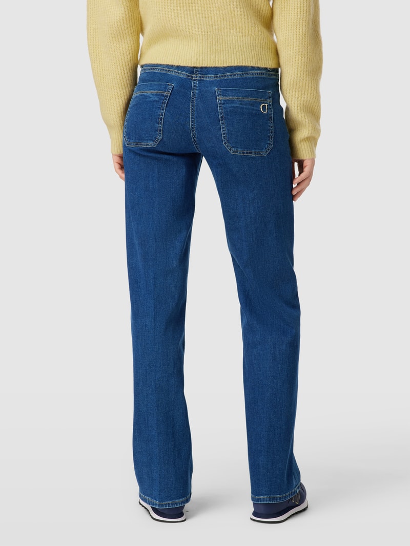 Bootcut Jeans mit weitem Bein Modell 'TESS' in blau