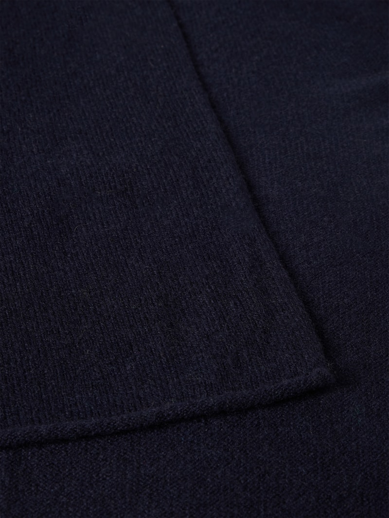 Strickschal aus Kaschmir in dunkelblau