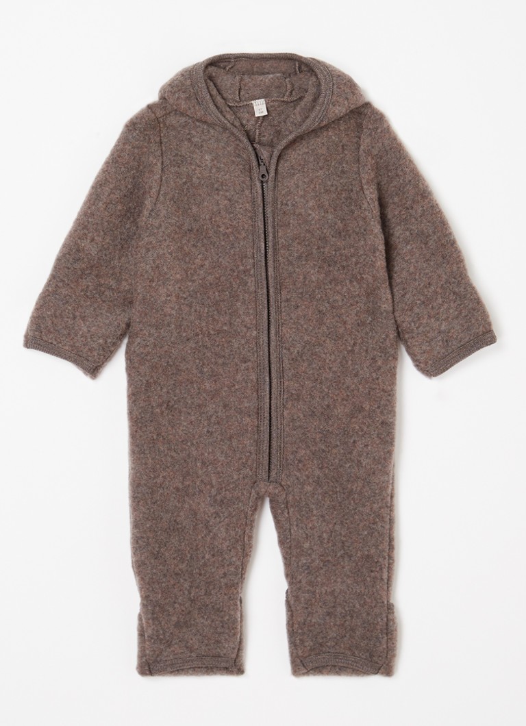 Huttelihut  Babypak van wol met capuchon