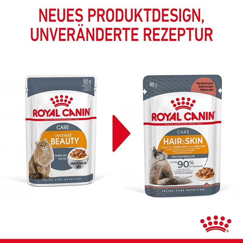 ROYAL CANIN Nassfutter ROYAL CANIN Hair & Skin 12x85g in Soße