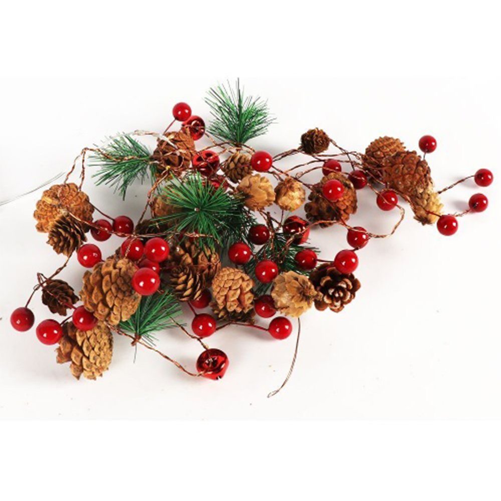 KAHOO Christbaumschmuck Lichterkette, 2M 20LEDs warmweiß, Weihnachtsdeko