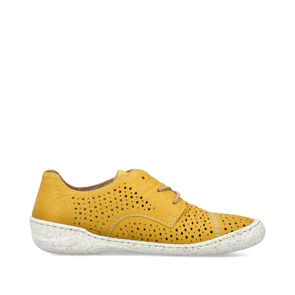 Rieker Damen Schnürschuhe sonnenblumengelb
