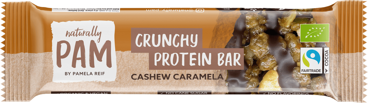Proteinriegel, Crunchy Protein Bar, Cashew Caramela, 30 g
