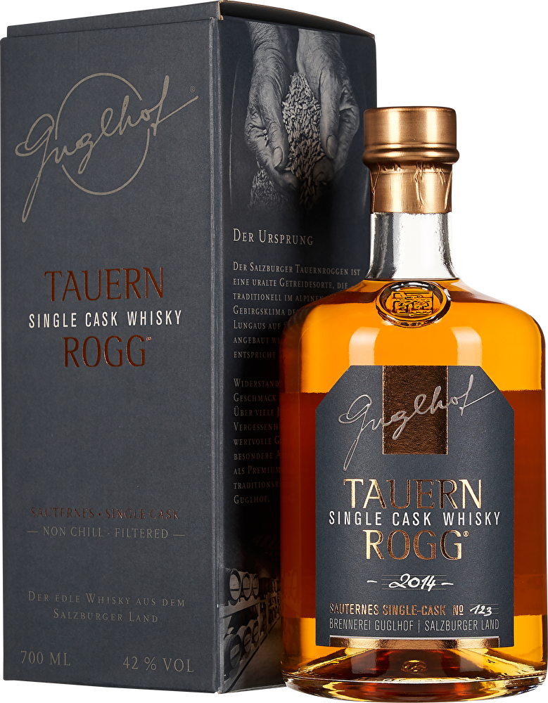 Brennerei Guglhof Whisky Single Cask TauernROGG 0,7 Liter im Geschenkkarton