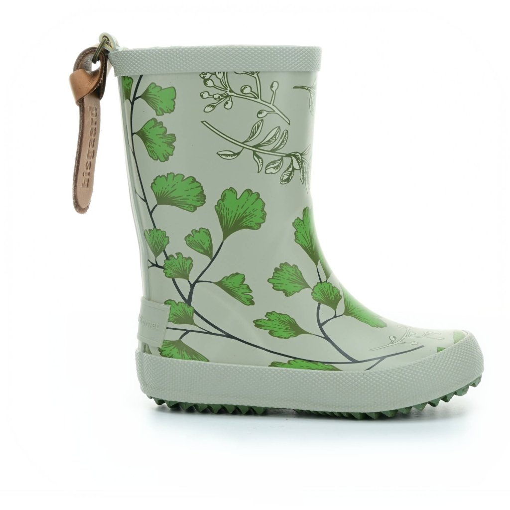 Bisgaard Green Flowers Gummistiefel