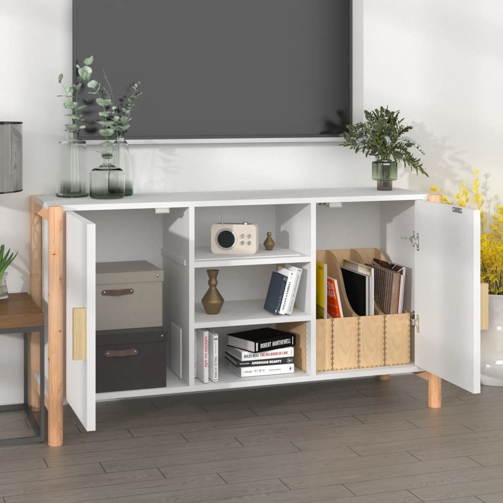 vidaXL Sideboard Sideboard Weiß 107x38x60 cm Holzwerkstoff (1 St)