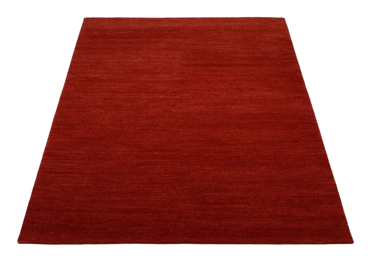 Teppich aus Nepal Himali Uni Dunkelrot 200 x 250 cm
